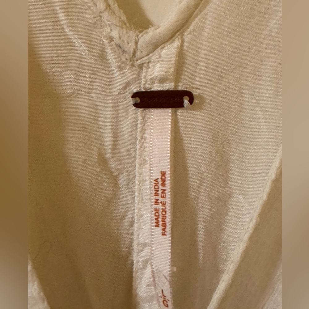 Free People Forget Me Not Rio Grande Ruffle Ivory Mini Dress - Picture 8 of 12